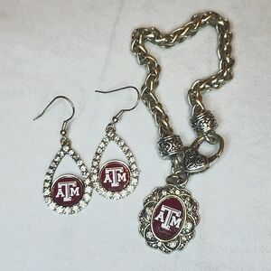 Aggie bracelet and earring set
